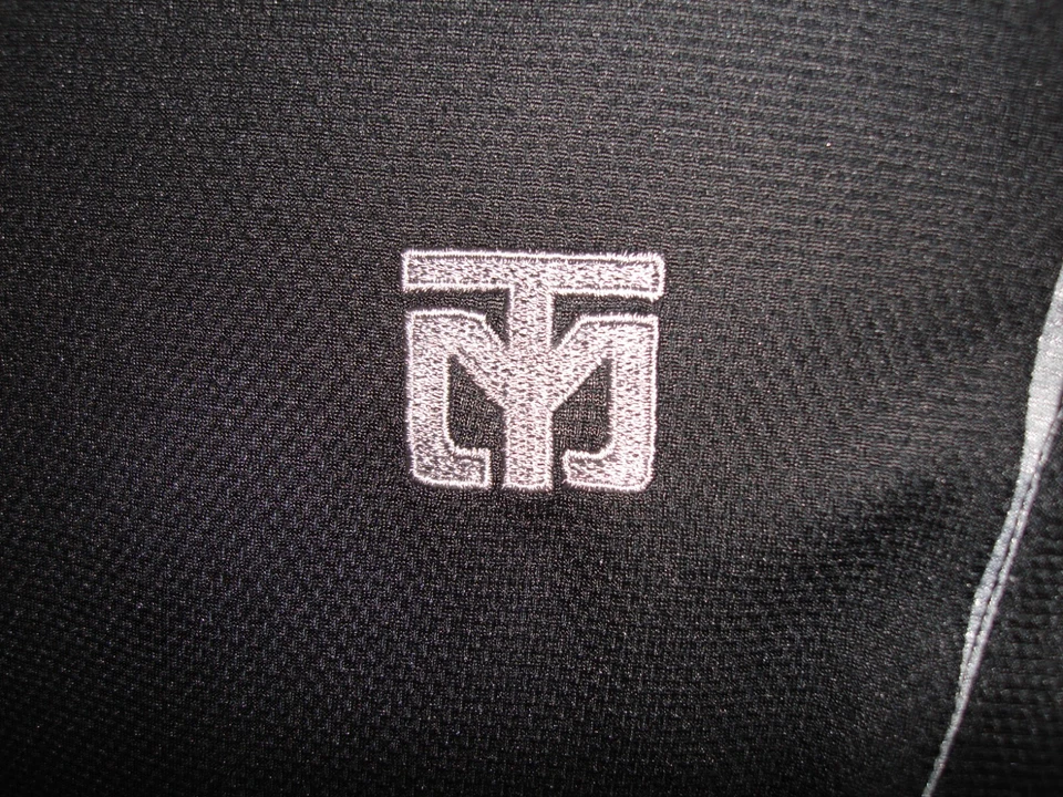 Rare MOOTO Martial Arts Solid Black 100% Lt.Wgt. Poly Mesh S/S Polo Shirt Sz. M - Image 2 of 4