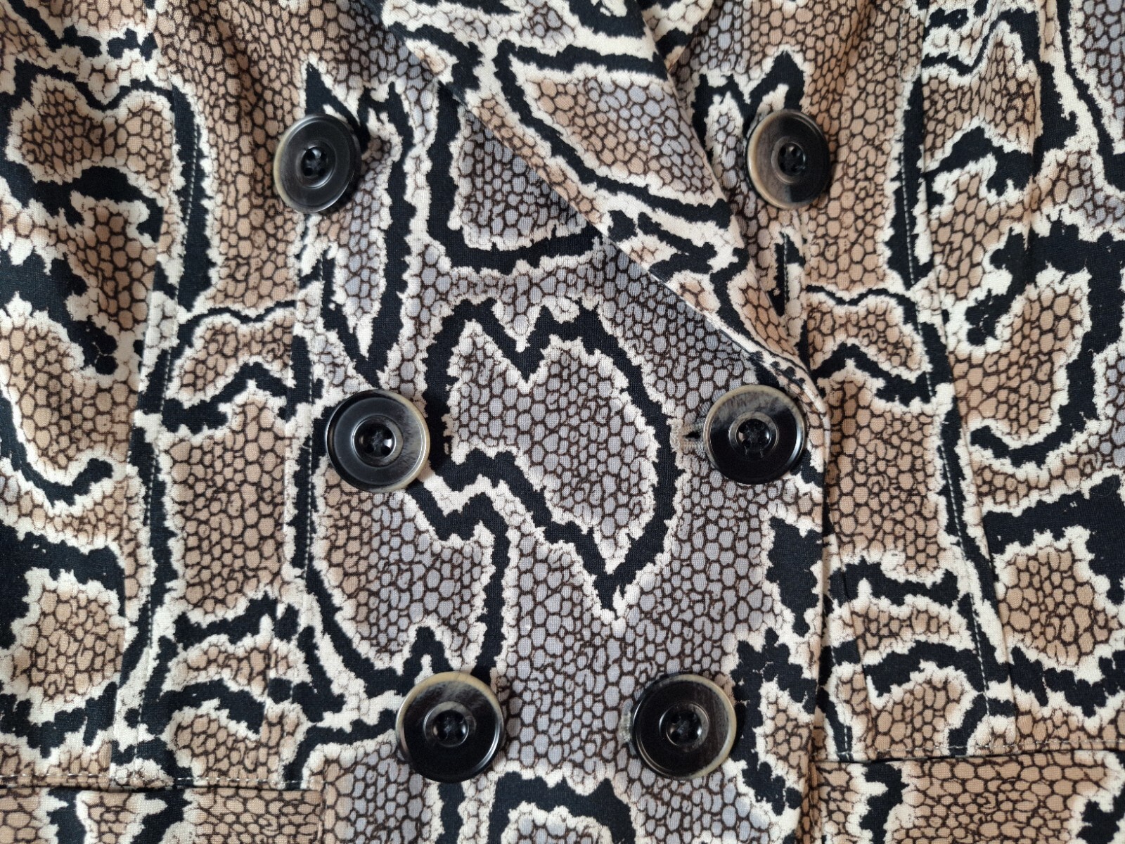 CABI Double-Breasted Python Blazer Womens Sz 0 Sn… - image 8