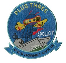 Apollo 11 USS Hornet CVS 12 NASA US Navy space recovery force ship patch