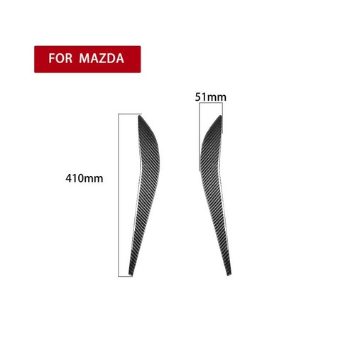 2Pcs For Mazda RX-8 2004-2008 Carbon Fiber Rear Door Armrest Panel Frame Cover - Picture 6 of 11