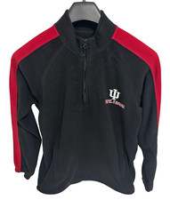 Indiana Hoosiers 1/2 Zip Fleece Pullover Sweatshirt Size Small