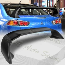 For 2008-2017 Mitsubishi Lancer EVO 10 Unpainted Black Rear Trunk Spoiler Wing