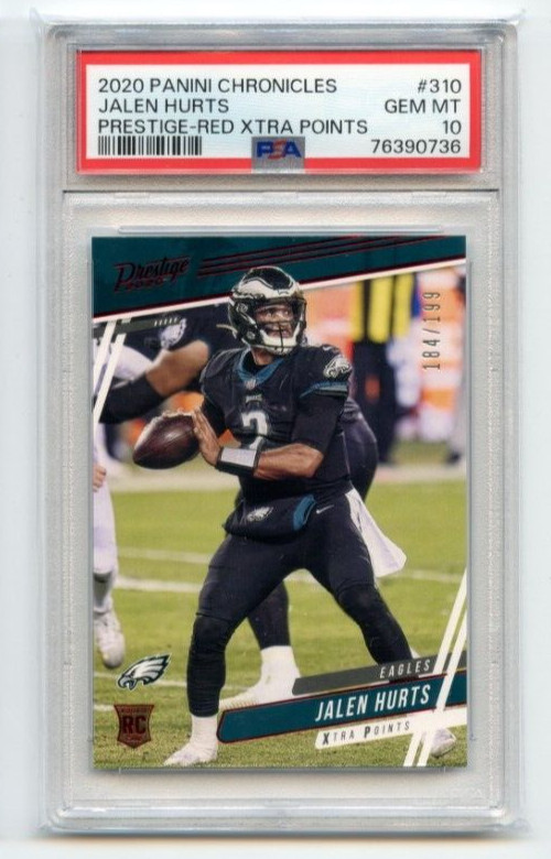 Jalen Hurts Panini Chronicles Prestige #310 Red Xtra Points
