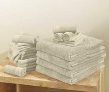 24-Piece Everyday Ringspun Cotton Towel Set Ivory