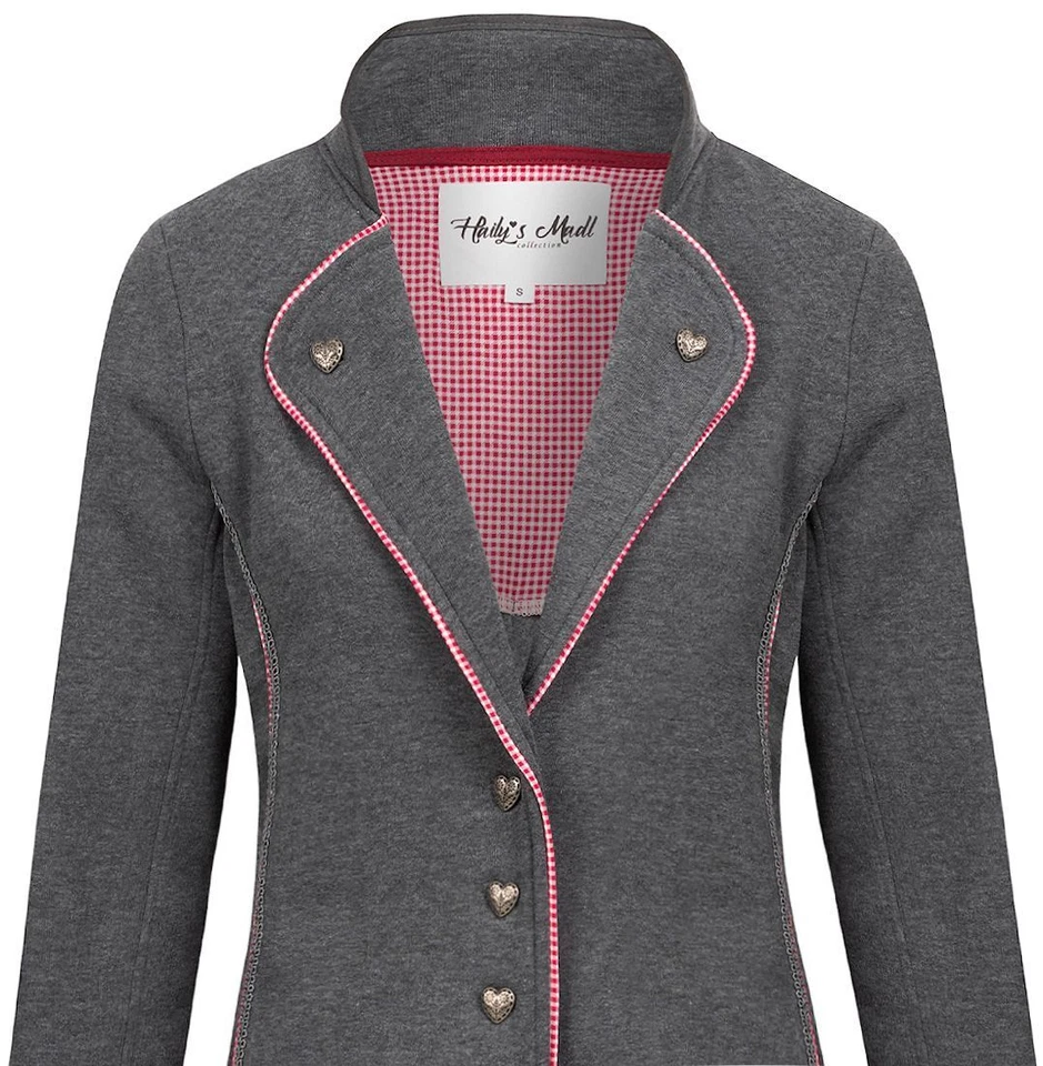 Hailys Damen Sweat Jacke Trachtenjacke Blazer Oktoberfest Damenjacke Lo44tti - Bild 3 von 4