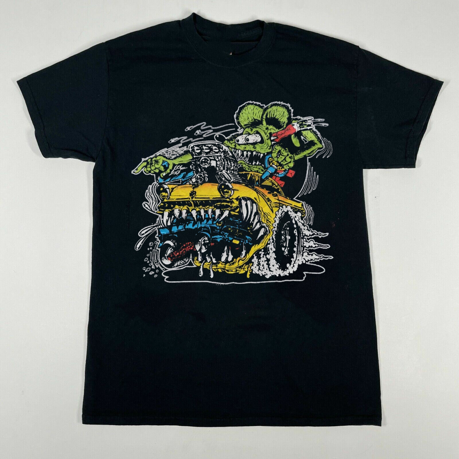 Rat Fink Unisex Cotton Black Tee S-2345XL for Ed Roth Fans S3331