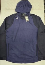 Under Armour  Men's Armour Dynasty Fleece Hoodie 1359356 410 Navy LGT $60 NWT