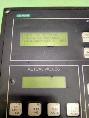 Siemens RCS OP/MAIN E10231-Y1022-A166 Kontrast Control Panel Marine DP300 DP301