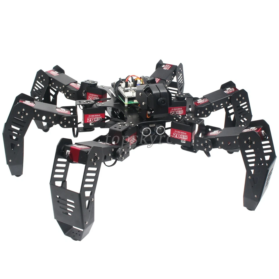 18DOF Hexapod Robot Spider Robot 2DOF PTZ with Main Board for Pi 4B/4G Finished - Image 4 of 4