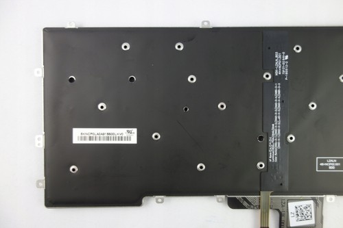 NEW Genuine Keyboard for Dell Latitude 7370 NSK-LZABC GXH77 / 0GXH77 - Zdjęcie 8 z 10