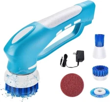 PowerDoF Electric Spin Scrubber Scrub Brush Shower Scrubber, Brush with 4 Brush