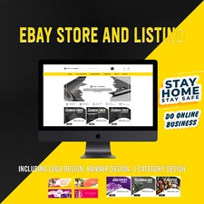 eBay Store Design & Listing, Black & yellow theme design FREE LOGO & BANNER