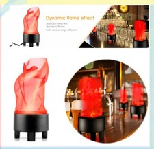 LED Electric Flame Light Fake Fire Simulated Halloween Xmas Club Decor Lamp 1PCS