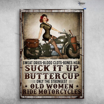 Lady Motorcycling, Biker Lover - Swear Dries-Blood Clots-Bones Heal, Suck It ...
