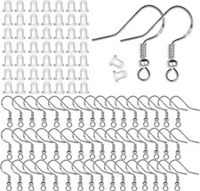 925 Sterling Silver Earring Hooks For Jewelry Making Supplies Kit 120Pcs 60pairs