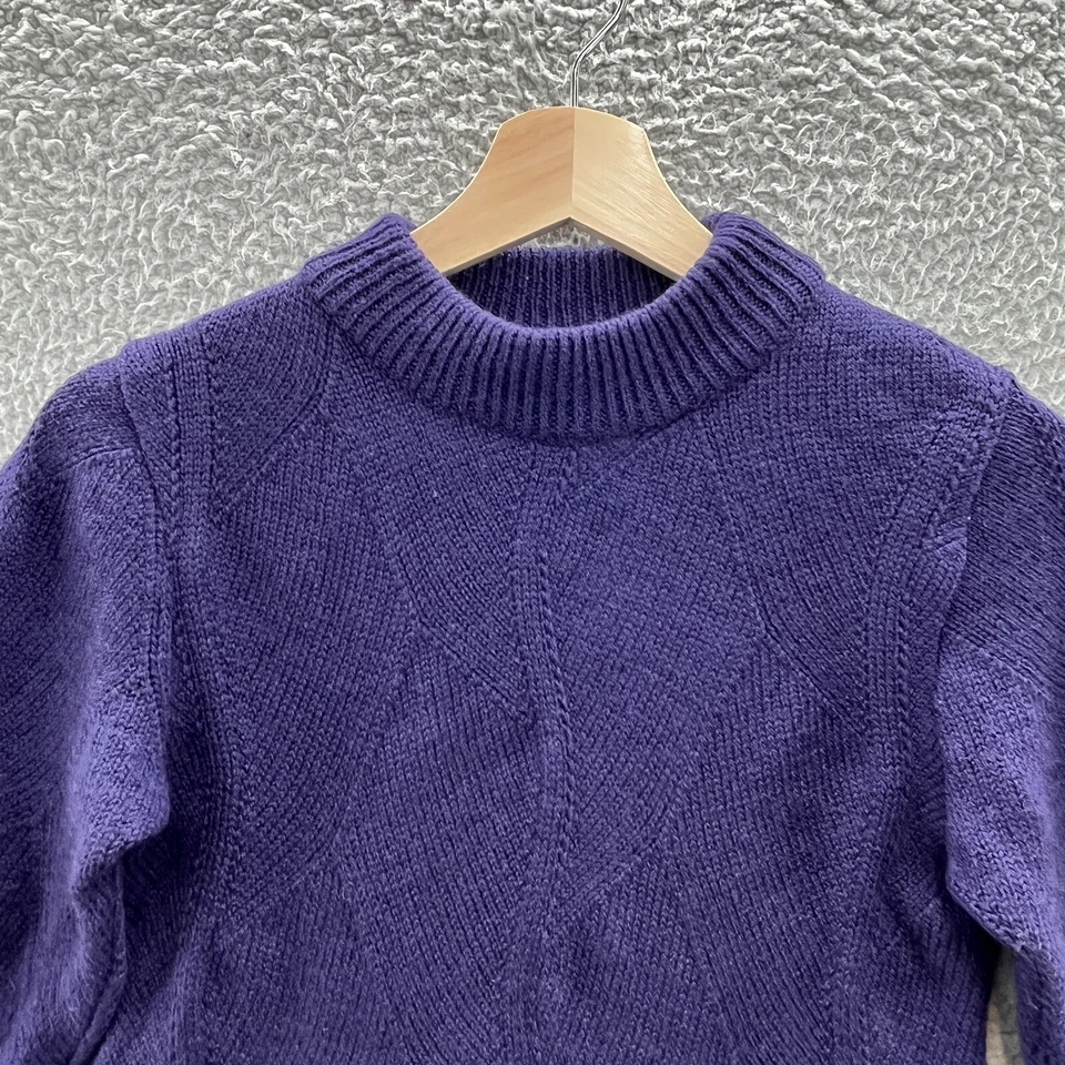 Vestido Piazza Sempione Mujer 6 Púrpura Lana Grueso Pucker Tejido Suéter Bodycon Mini Foto 3 de 4