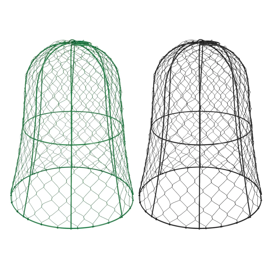 (10 paquetes) Cloche de alambre de pollo de jardín de 13" de diámetro x 15,7" de altura, cubierta para plantas Foto 3 de 4