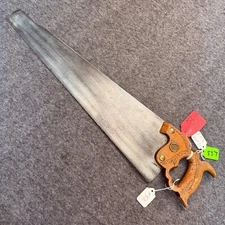 Antique Henry Disston & Sons Philadelphia London 12 Spring 20 1/2" Saw 12 ptCC