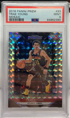 その他 2018 Panini Prizm Trae Young rc Silver Trae Young 2018-19 Panini Prizm Mosaic Silver RC #93 - PSA 9 MINT