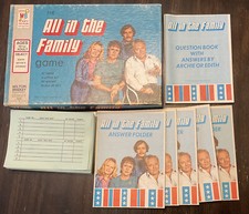 Vintage ALL IN THE FAMILY television game, Milton Bradley, 1972, complete