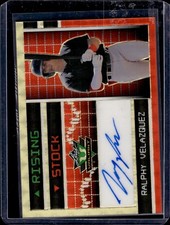 2023 Leaf Valiant RALPHY VELAZQUEZ Rising Stock Gold Vinyl Superfractor Auto 1/1