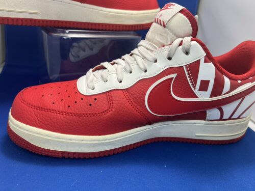 Nike Air Force 1 Low Logo Pack University Red Men Size no box 8.5 - Picture 8 of 19