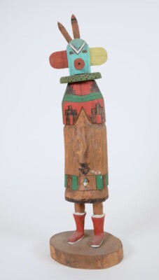 Kachina mit 2 Holzfedern - einige Beschädigungen Ende 20. Jahrhundert
