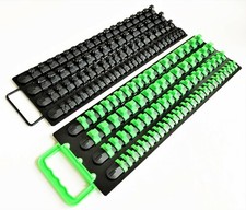 160pc GOLIATH INDUSTRIAL SOCKET STORAGE TRAY RAIL RACK HOLDER SET 1/4 3/8 1/2