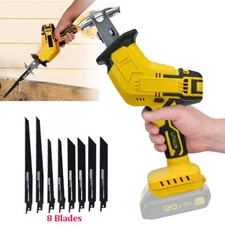 Brushless Cordless Reciprocating Saw for Dewalt 20V Max Variable Speed Tool Only
