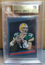 2015 Donruss Aaron Rodgers Foil Rated Rookie Throwbacks '86 BGS 10 PRISTINE RARE