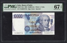 Italy 10000 Lire 1984 P112c Uncirculated Grade 67