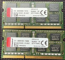 16GB (2x8GB) DDR3L PC3L-12800 1600MHz Kingston KVR16LS11/8 Sodimm RAM LAPTOP