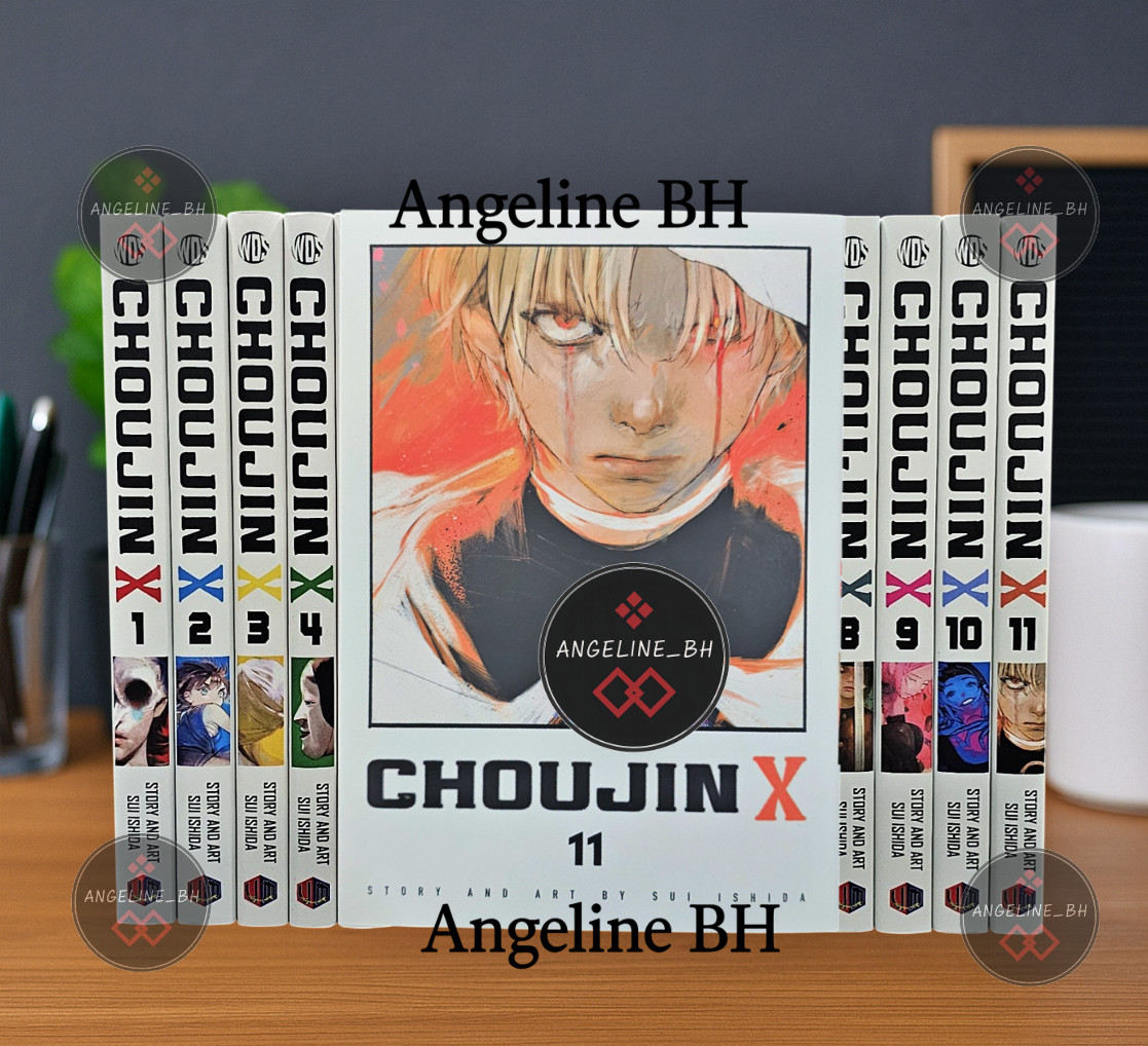 Choujin X Manga por Sui Ishida Volumen 1-11 Inglés Juego Completo Nuevo y Precintado