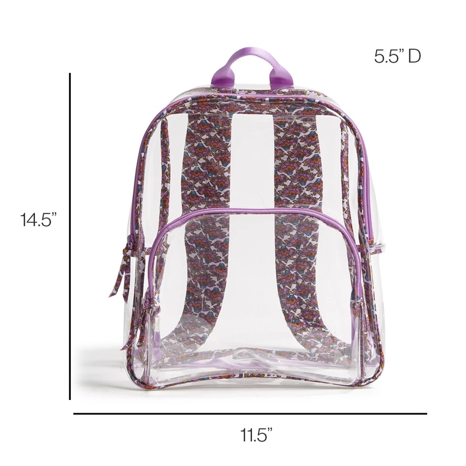 Vera Bradley Women's Outlet Clear Backpack NWT - Image 3 of 3