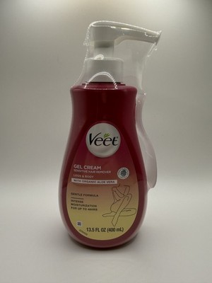 Sensitive Hair Removal Gel Cream   Legs & Body - Aloe & Vitamin E 13.5 fl oz New