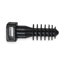 PANDUIT SGMPMS25-C0 Cable Tie Mount,Masonry,Black,PK100 1LEV5