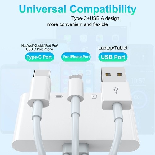 5 in 1 Memory Card Reader USB 3.0 OTG Adapter SD Card Reader For iPhone/iPad - Afbeelding 8 van 13