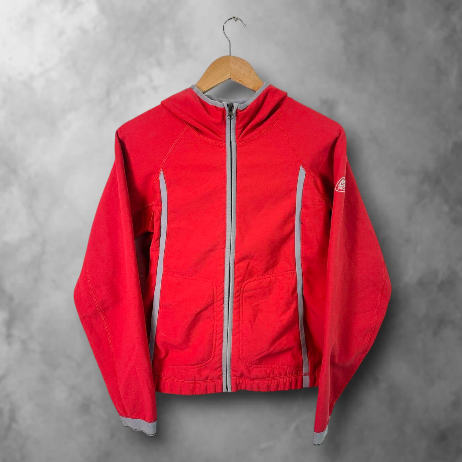 Red Y2K Nike ACG Thermal Fullzip Hoodie Women's M