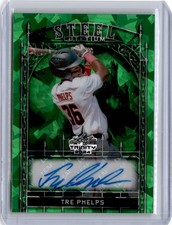 2024 Leaf Trinity Steel Crystal Green Tre Phelps Auto 2/5 (B114) Georgia