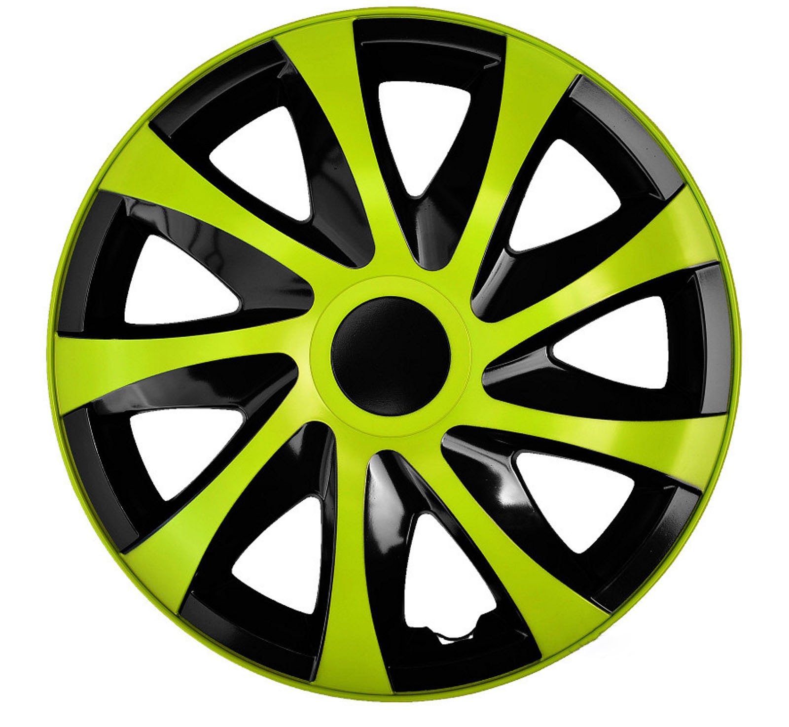 Enjoliveurs 16 pouces Draco CS vert et noir pour voiture | Set de 4
