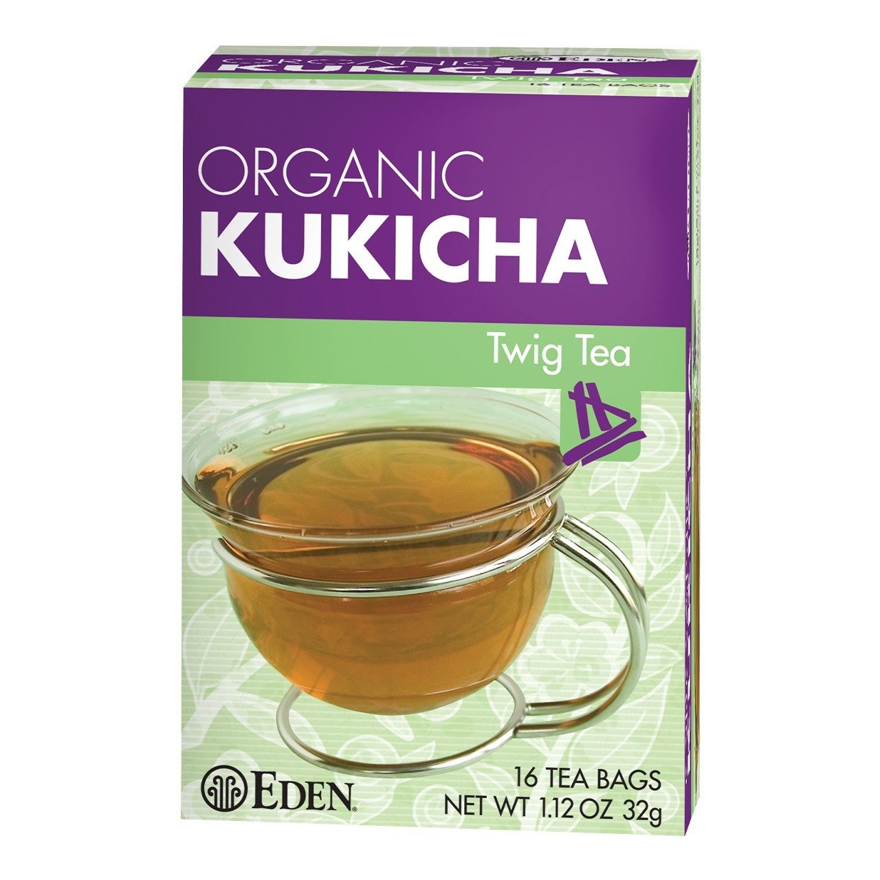 Органический чай Eden Organic Kukicha Twig, 16 пакетиков