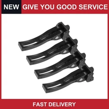 Universal Rear Clamp Truck Bed Tonneau Cover Clamp Plastic Black Pack of 4