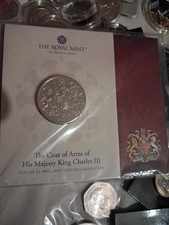 Royal Mint 2025 King Charles III Coat of Arms &pound;5 Coin Pack