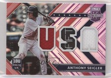 2018 Panini Elite Extra Edition USA Materials Purple 20/25 Anthony Seigler hg6