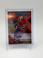 2024-25 Allure Red Rainbow RC Auto SSP Lane Hutson Habs Canadiens