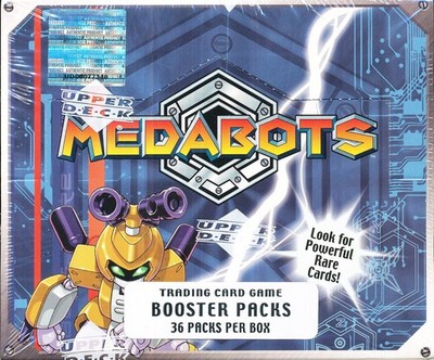 1999 UPPER DECK MEDABOTS BOOSTER SEALED BOX 36 PACK, 5 CARDS PER PACK
