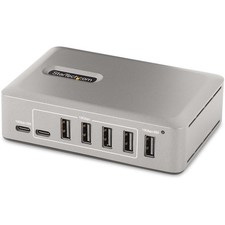 StarTech 10-Port USB-C Hub, 8x USB-A 2x USB-C, Self-Powered w/65W Power
