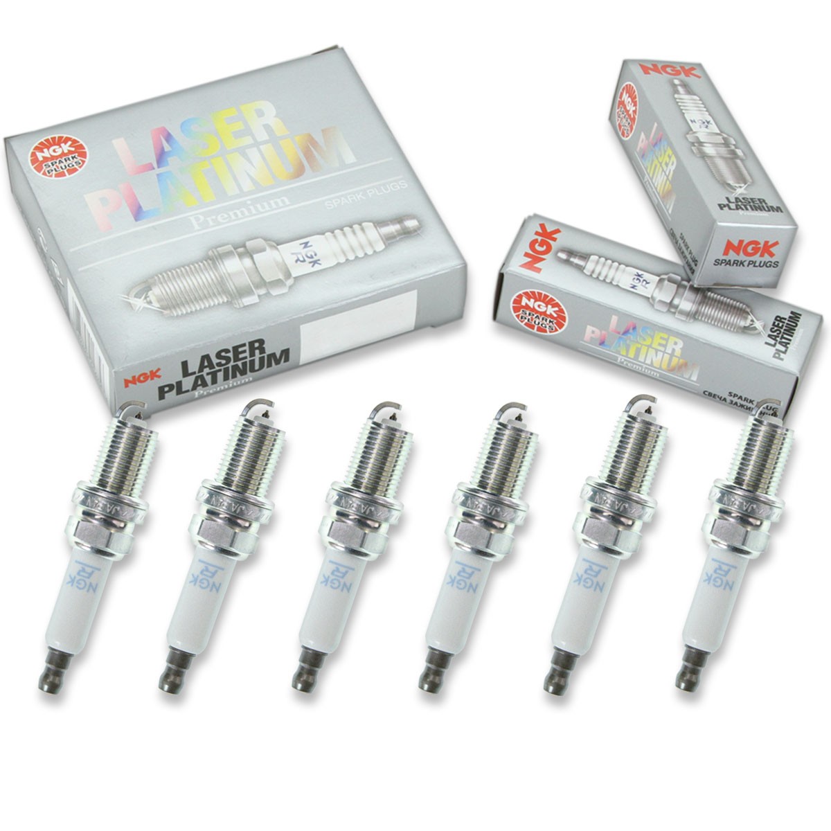 6pcs NGK 7963 Laser Platinum PFR7Q Snowmobile Spark Plug Tune Up Kit Set uj