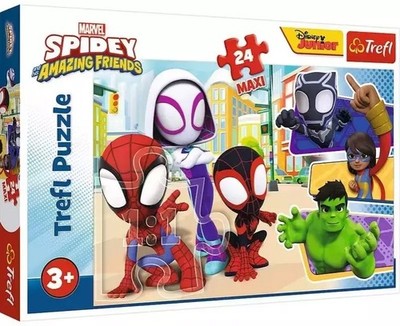 Puzzle maxi 24 elementy. Spidey i przyjaciele - Trefl