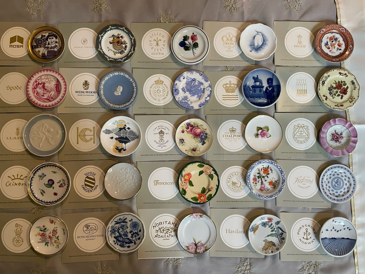 Franklin Miniature Plates Of The World's Great Porcelain Houses A